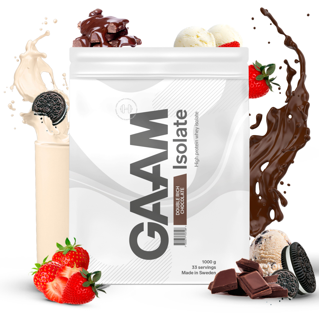 GAAM 100% Isolate Premium 1 kg Vassleprotein