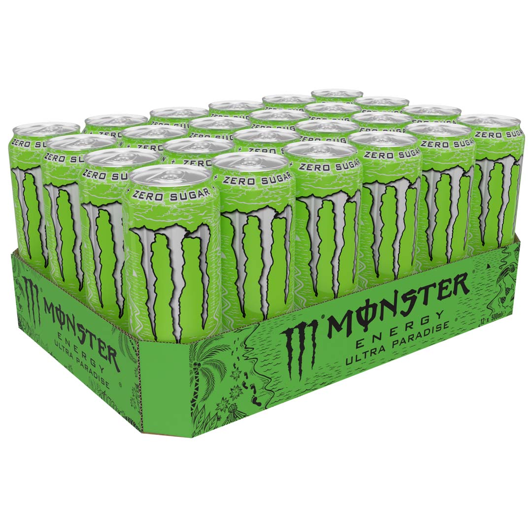 24 x Monster Energy 500 ml Ultra Paradise (sockerfri)
