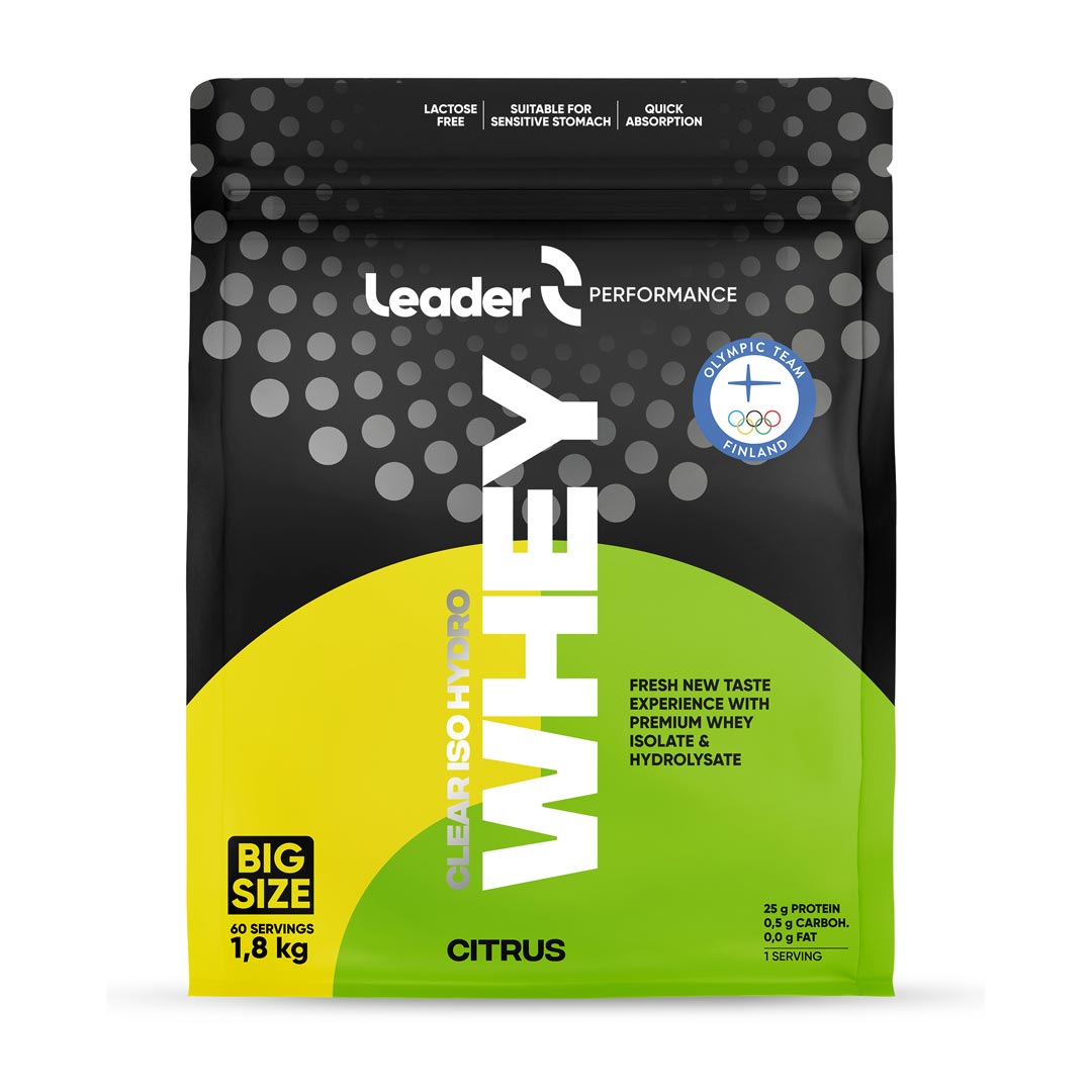 Leader Performance Whey Clear Iso-Hydro 1.8 kg Vassleprotein