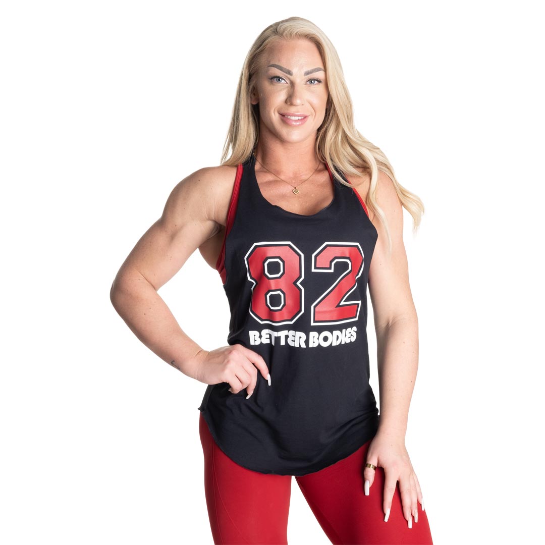 Better Bodies 82 Bowery Tank Black/Red