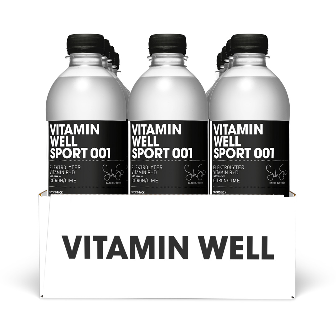 12 x Vitamin Well Sport 500 ml 001 - Lemon Lime