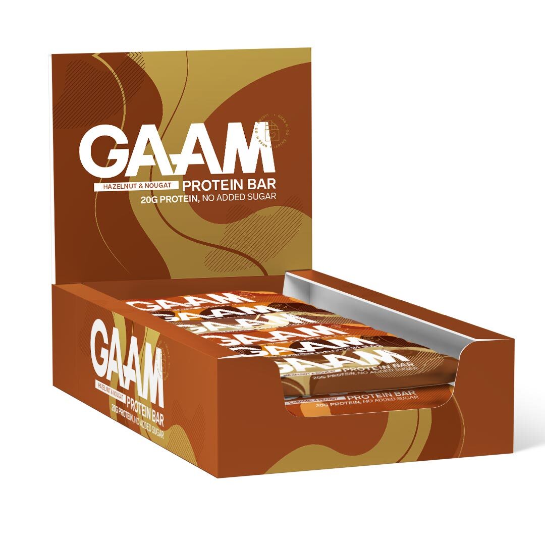 12 x GAAM Protein bar/ Soft bar 55 g Mixlåda