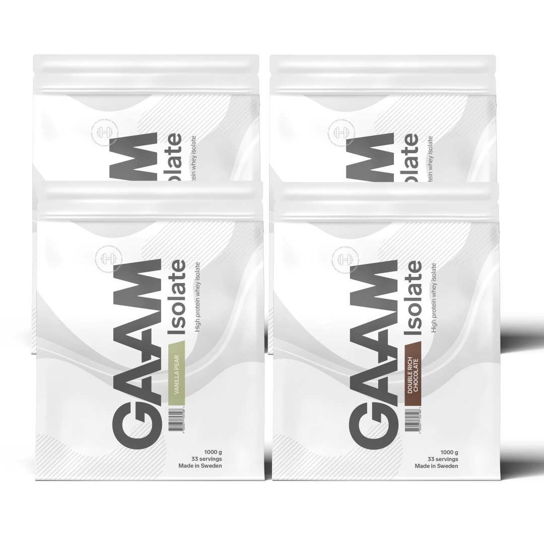 4 x GAAM 100% Isolate Premium 1 kg