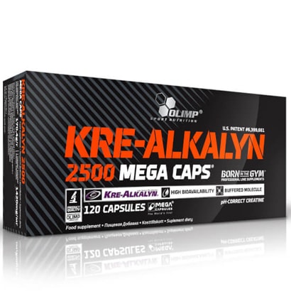 Olimp Kre-Alkalyn Mega 120 kapslar i gruppen Kreatin / Kreatin snabbverkande hos Proteinbolaget.se (PB-00027)