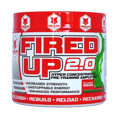 Medlab Sports Fired-Up 2.0 250g i gruppen Prestationshöjare / PWO / Uppiggande & Fokus hos Proteinbolaget.se (PB-0131)