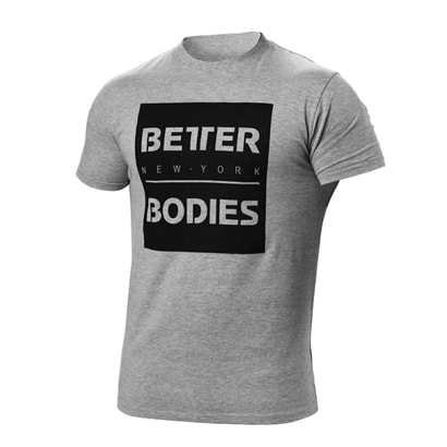 Better Bodies Casual Tee Greymelange i gruppen Träningskläder / För honom / T-shirt hos Proteinbolaget.se (PB-0201)