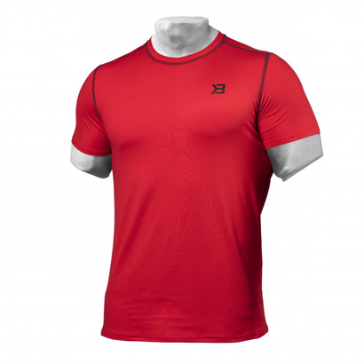 Better Bodies Performance Tee Bright Red i gruppen Träningskläder / För honom / T-shirt hos Proteinbolaget.se (PB-0555)