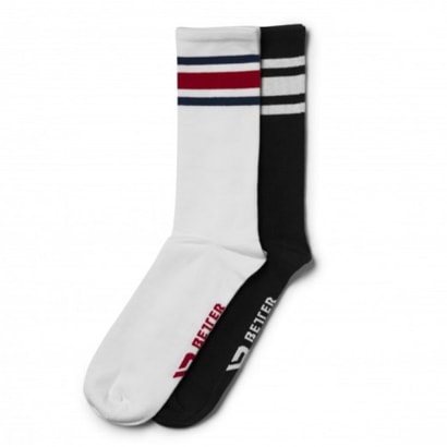 Better Bodies Brooklyn Socks Black/Red i gruppen Träningskläder / För honom / Strumpor hos Proteinbolaget.se (PB-0798)