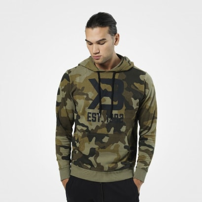 Better Bodies Gym Hoodie Military Camo i gruppen Träningskläder / För honom / Tröjor hos Proteinbolaget.se (PB-0882)