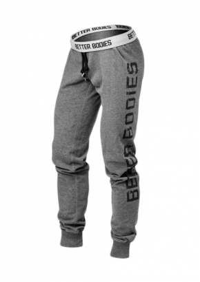 Better Bodies Slim Sweatpant Antracite Melange i gruppen Träningskläder / För henne / Byxor hos Proteinbolaget.se (PB-1351)