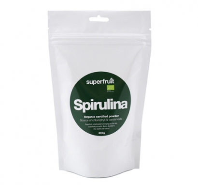 Superfruit Spirulina pulver EKO, 200g i gruppen Hälsokost hos Proteinbolaget.se (PB-1634)