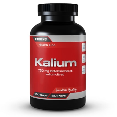 Fairing Kalium 100Kapslar i gruppen Vitaminer / Mineraler / Mineraler hos Proteinbolaget.se (PB-1687)