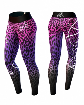 Anarchy Apparel Cougar Legging Pink/Purple i gruppen Träningskläder / För henne / Tights hos Proteinbolaget.se (PB-19875)