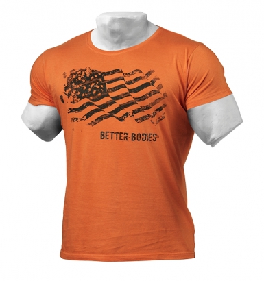 Better Bodies Street Tee Wash Orange i gruppen Träningskläder / För honom hos Proteinbolaget.se (PB-2119)