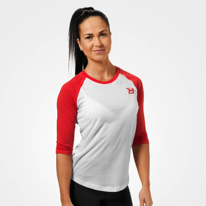 Better Bodies Womens Baseball Tee Scarlet Red, L Better Bodies Womens Baseball Tee Scarlet Red, L