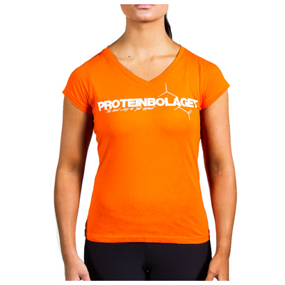 Proteinbolaget Logo Girl T-shirt, Orange i gruppen Träningskläder / För henne / T-shirt hos Proteinbolaget.se (PB-2590)