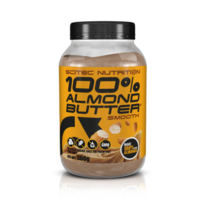 Scitec Nutrition 100% Almond Butter 500g i gruppen Livsmedel / Nötsmör hos Proteinbolaget.se (PB-2811)