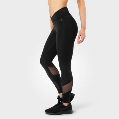 Better Bodies Wrap Tights Black i gruppen Träningskläder / För henne / Tights hos Proteinbolaget.se (PB-3179)