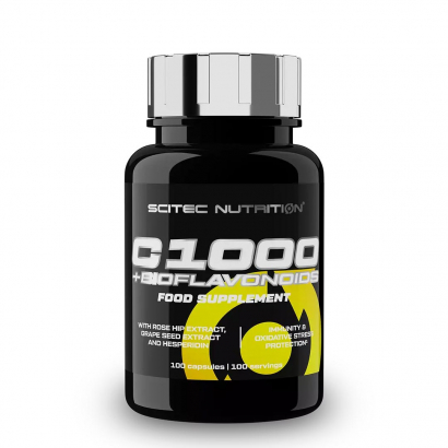 Scitec C 1000 + Bioflavonoids, 100 kapslar i gruppen Vitaminer / Mineraler hos Proteinbolaget.se (PB-3651)