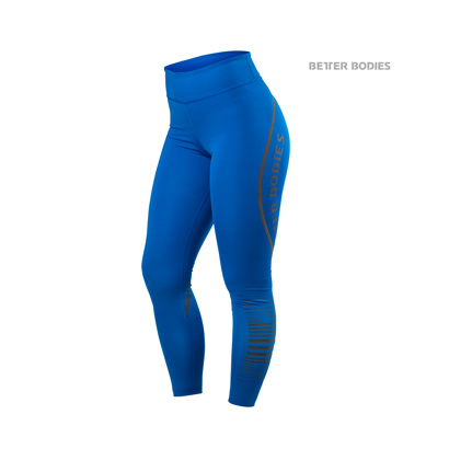 Better Bodies Madison Tights Strong Blue i gruppen Träningskläder / För henne / Tights hos Proteinbolaget.se (PB-3669)