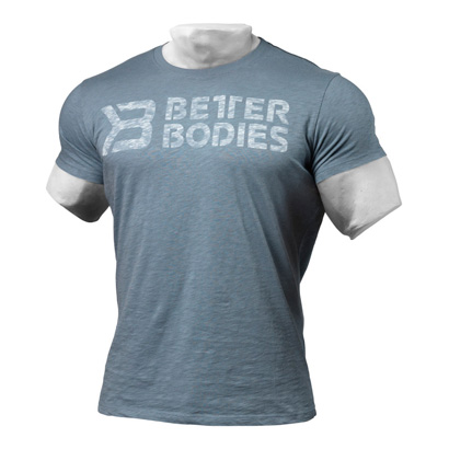 Better Bodies Symbol Printed Tee Ocean Blue i gruppen Träningskläder / För honom / T-shirt hos Proteinbolaget.se (PB-3743)