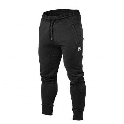 Better Bodies Tapered Joggers Black i gruppen Träningskläder / För honom / Byxor hos Proteinbolaget.se (PB-4071)