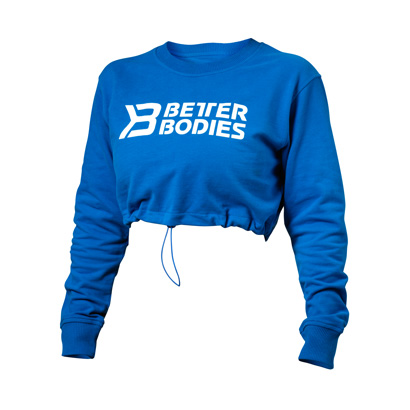 Better Bodies Madison Cropped Ls Strong Blue i gruppen Träningskläder / För henne / Tröjor hos Proteinbolaget.se (PB-4181)