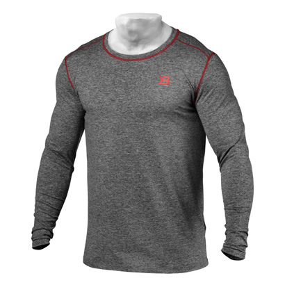 Better Bodies Performance Long Sleeve Antracite i gruppen Träningskläder / För honom / Tröjor hos Proteinbolaget.se (PB-4437)