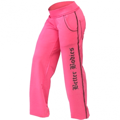 Better Bodies Women's Baggy Soft Pant, Hot Pink i gruppen Träningskläder / För henne / Byxor hos Proteinbolaget.se (PB-45123)