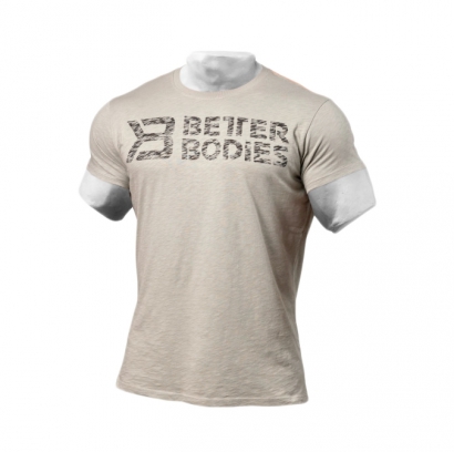 Better Bodies Symbol Printed Tee, light grey i gruppen Träningskläder / För honom / T-shirt hos Proteinbolaget.se (PB-4520)