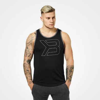 Better Bodies Jersey Tank Black i gruppen Träningskläder / För honom / Linnen hos Proteinbolaget.se (PB-4523)