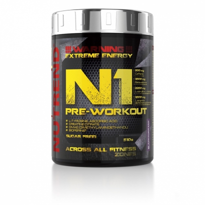 Nutrend N1 Pre-workout 510g i gruppen Prestationshöjare / PWO / Uppiggande & Fokus hos Proteinbolaget.se (PB-4548)