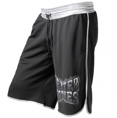 Better Bodies Mesh gym shorts, Black/grey i gruppen Träningskläder / För honom / Shorts hos Proteinbolaget.se (PB-58862)