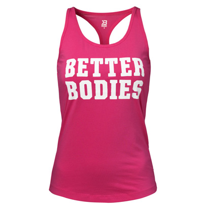 Printed T-Back. Pink/White i gruppen Träningskläder / För henne / Linnen hos Proteinbolaget.se (PB-6521)