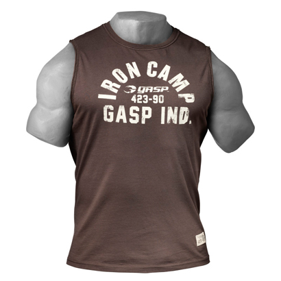 Gasp Throwback S/L, Timber i gruppen Träningskläder / För honom / Linnen hos Proteinbolaget.se (PB-6789)