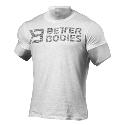 Better Bodies Symbol Printed Tee White i gruppen Träningskläder / För honom / T-shirt hos Proteinbolaget.se (PB-7765)