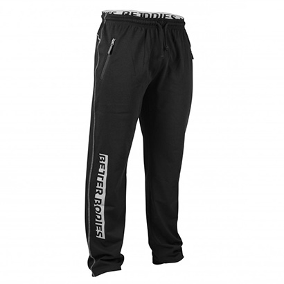 Better Bodies Gym Sweatpants Black i gruppen Träningskläder / För honom / Byxor hos Proteinbolaget.se (PB-8452)