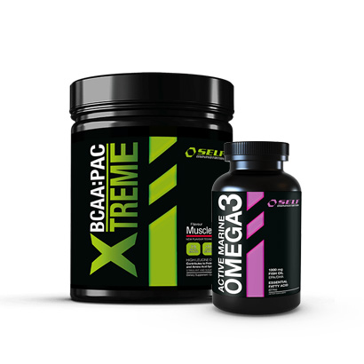 Self Xtreme BCAA:Pac 250g + Omega-3 120 caps i gruppen Färdiga paket hos Proteinbolaget.se (PB-8456)