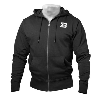 Better Bodies Jersey Hoodie Black i gruppen Träningskläder / För honom / Tröjor hos Proteinbolaget.se (PB-8809)