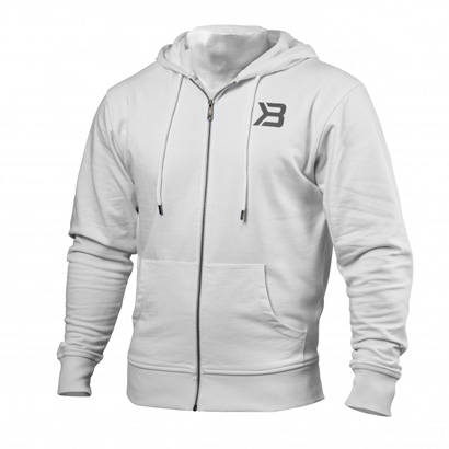 Better Bodies Jersey Hoodie White i gruppen Träningskläder / För honom / Tröjor hos Proteinbolaget.se (PB-9186)