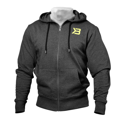 Better Bodies Jersey Hoodie Antracite Melange i gruppen Träningskläder / För honom / Tröjor hos Proteinbolaget.se (PB-9371)