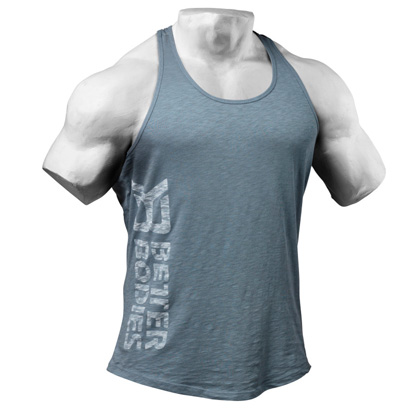Better Bodies Symbolprinted T-back Ocean Blue i gruppen Träningskläder / För honom / Linnen hos Proteinbolaget.se (PB-9565)