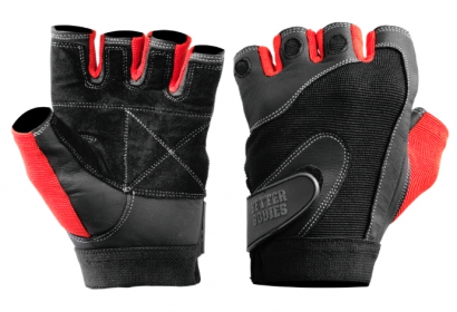 Better Bodies Pro Lifting Gloves Black/Red i gruppen Träningstillbehör / Träningshandskar hos Proteinbolaget.se (PB-9854)