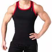 Dcore Bodydesigned Ribsinglet - Svart/Röd