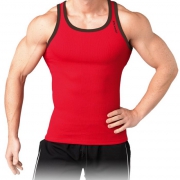 Dcore Bodydesigned Ribsinglet - Röd/Svart