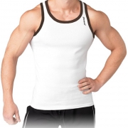 Dcore Bodydesigned Ribsinglet - Vit/svart