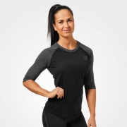Womens Baseball Tee, Black