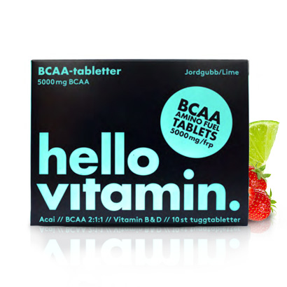 Hello Vitamin BCAA Tabs Acai i gruppen Aminosyror / BCAA hos Proteinbolaget.se (pb-1697)