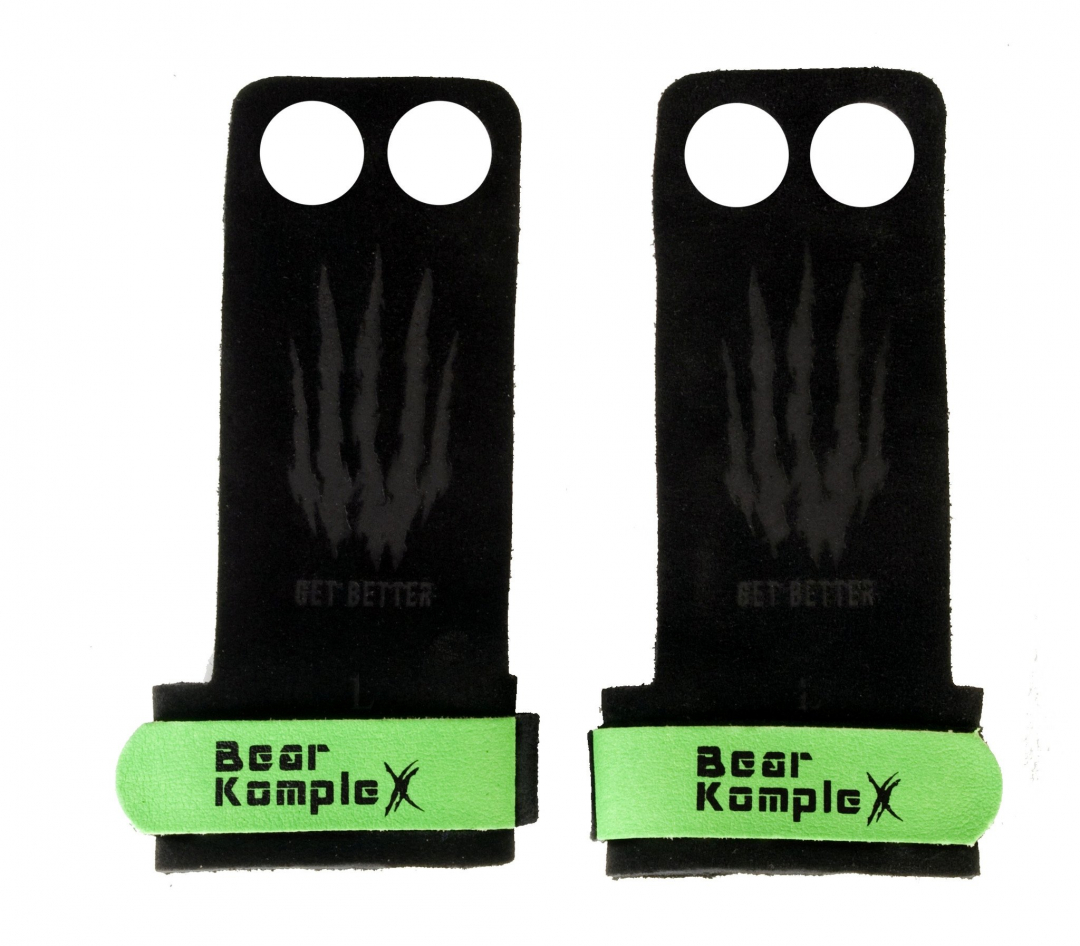 Bear KompleX 2 Hole Hand Grips Green