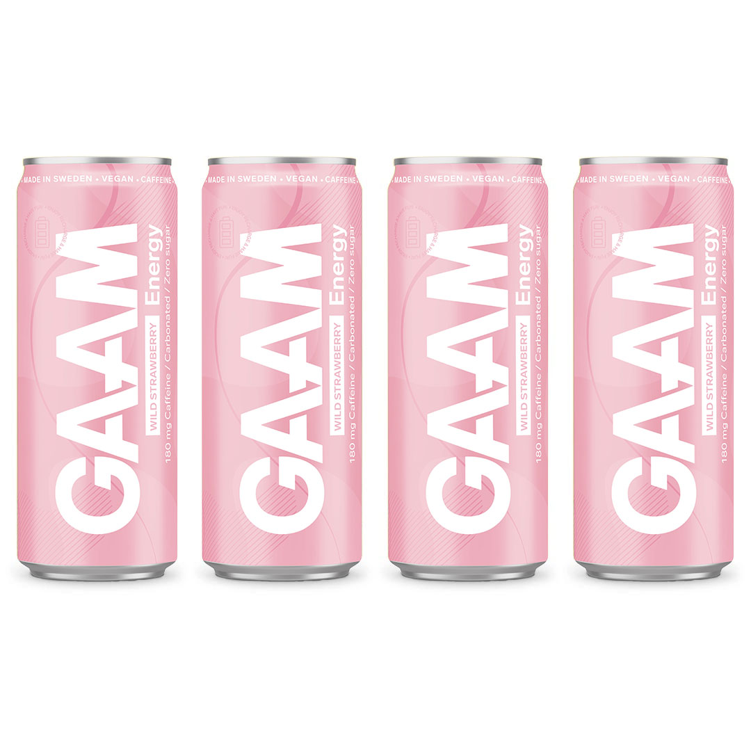 4 x GAAM Energy 330 ml Lemon Lime